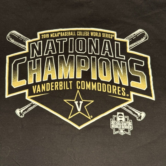 2019 Vanderbilt Commodores Baseball National Champions Shirt - Picture 1 of 4